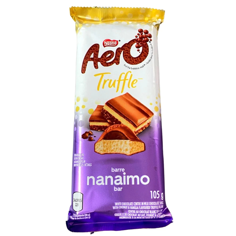 Aero Truffle Nanaimo Chocolate Bar 105g - Canada