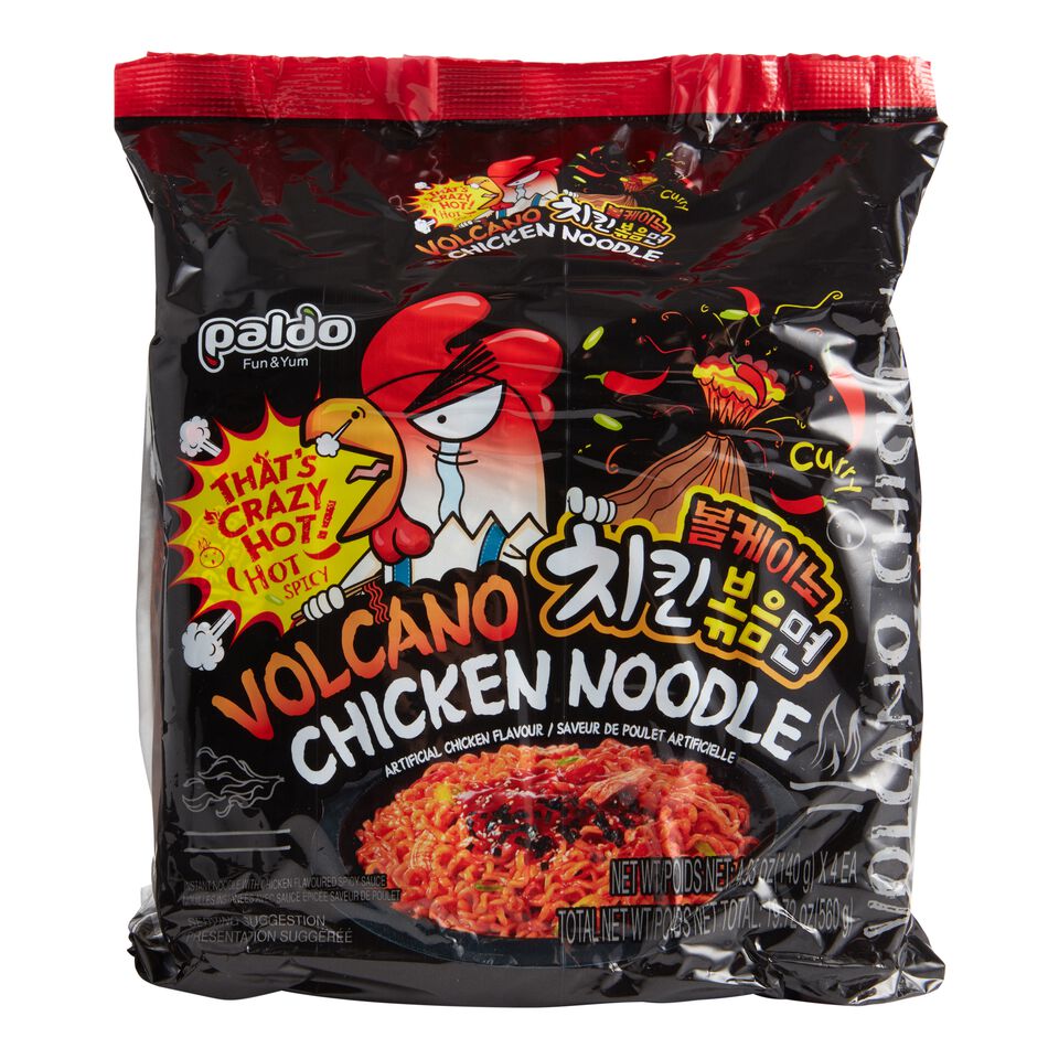 Paldo Volcano Hot and Spicy Chicken Instant Noodles