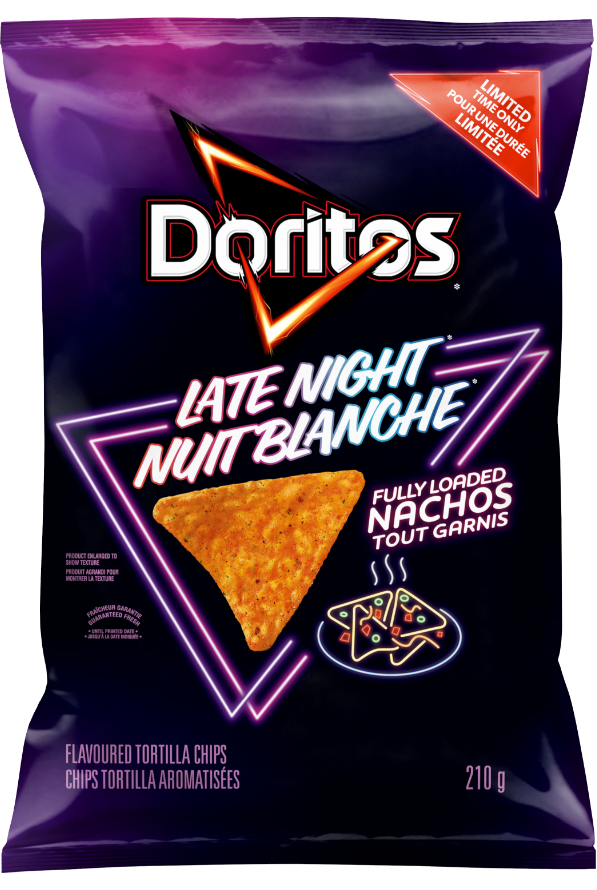 DORITOS LATE NIGHT Fully Loaded Nachos Flavoured Tortilla Chips