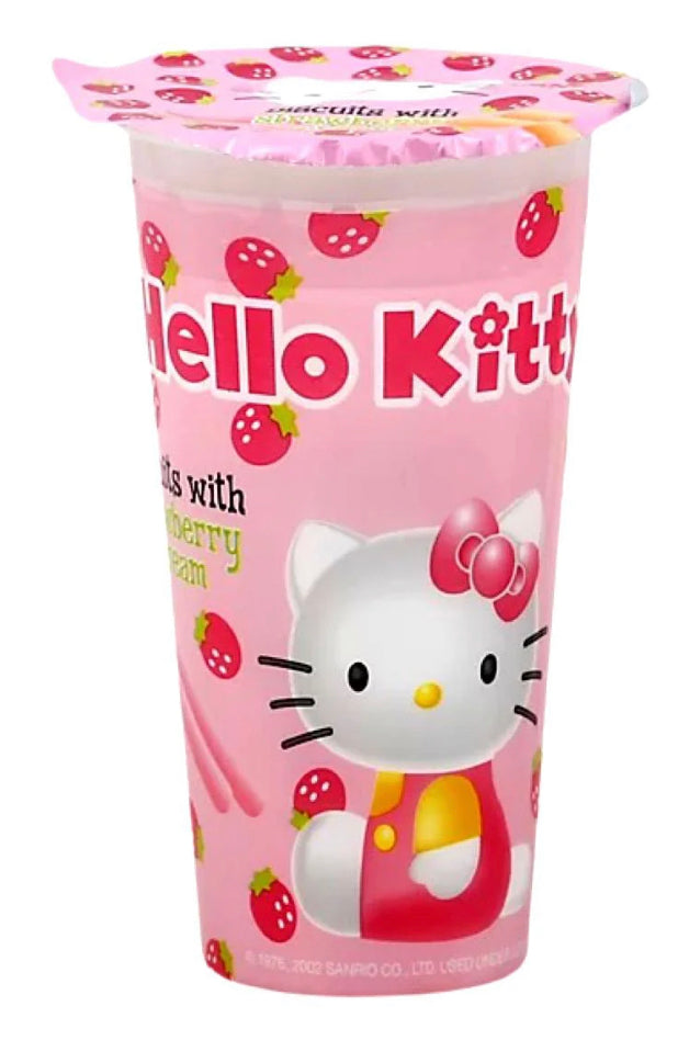 Hello Kitty Strawberry Dip Biscuits