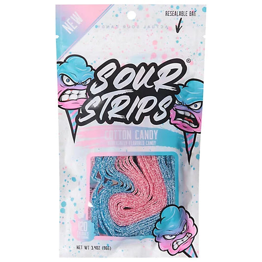 Sour Strips Cotton Candy