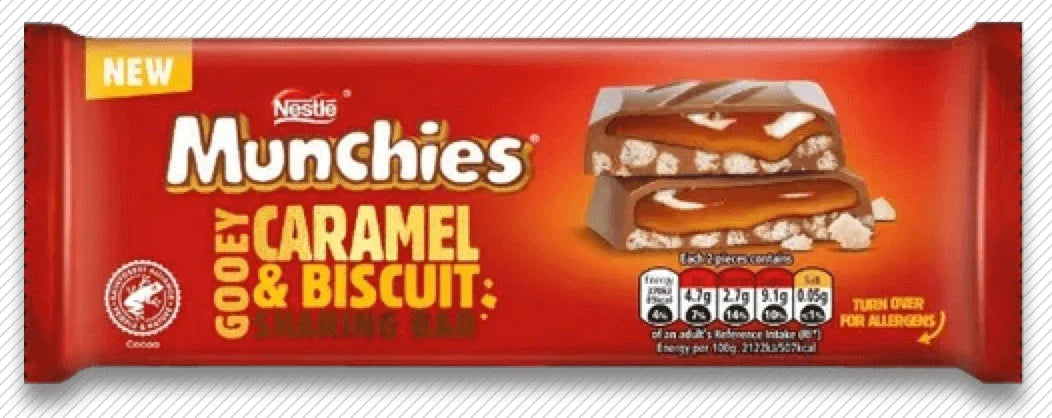 Munchies Gooey Caramel & Biscuit Sharing Bar 87g