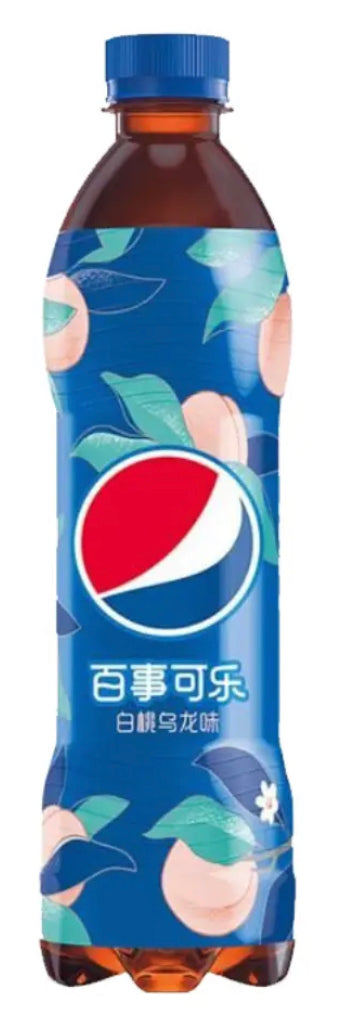 Pepsi White Peach Oolong Flavor Soda