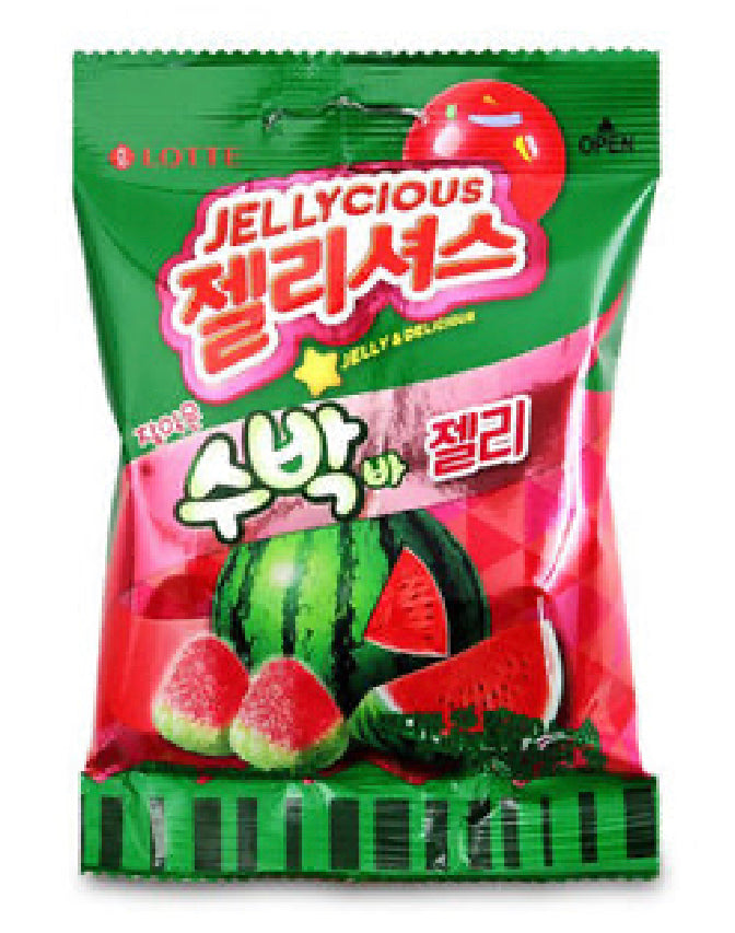 Lotte Jellycious Watermelon Bar Jelly 56g