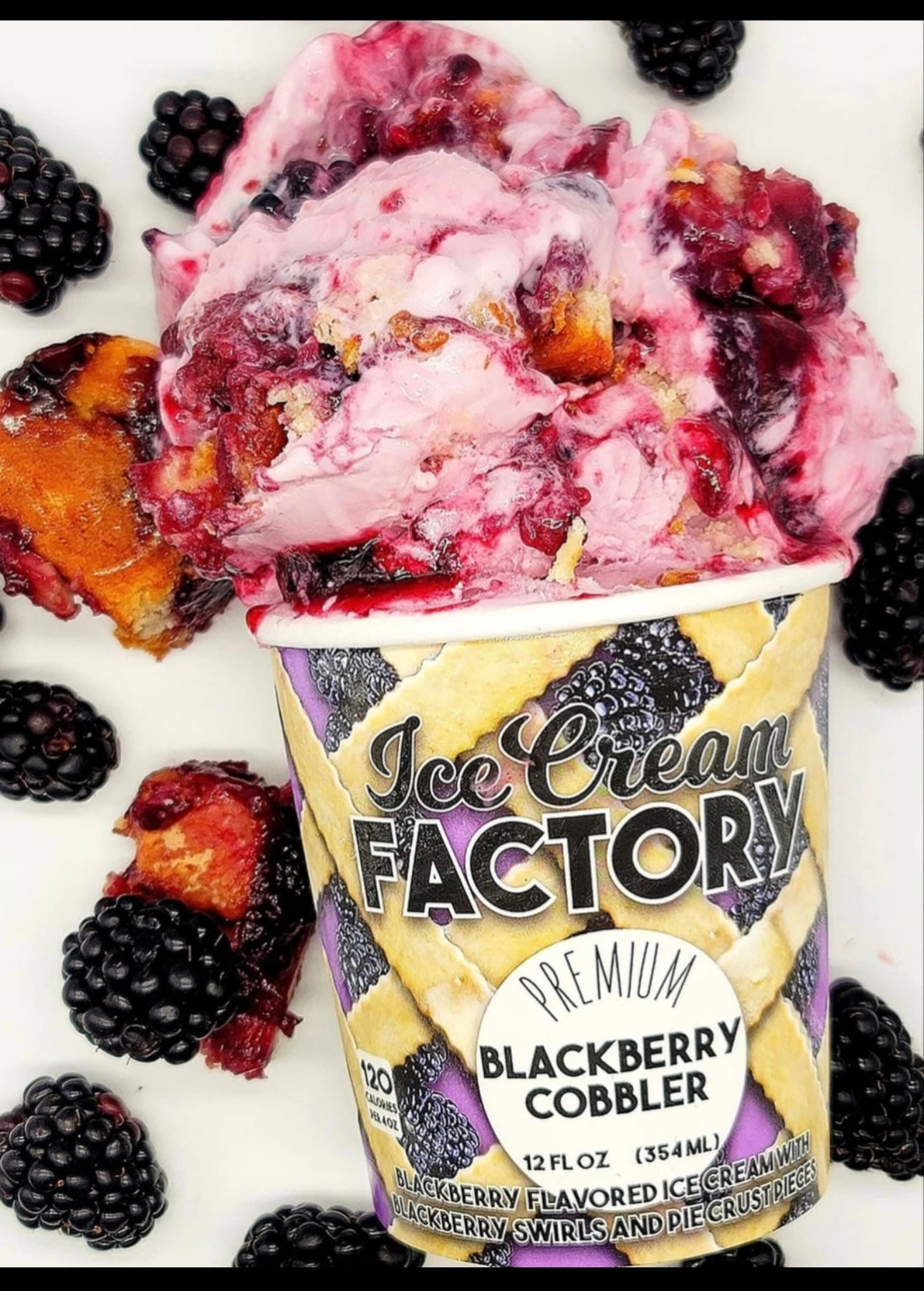 Ice Cream Factory- Blackberry Cobbler