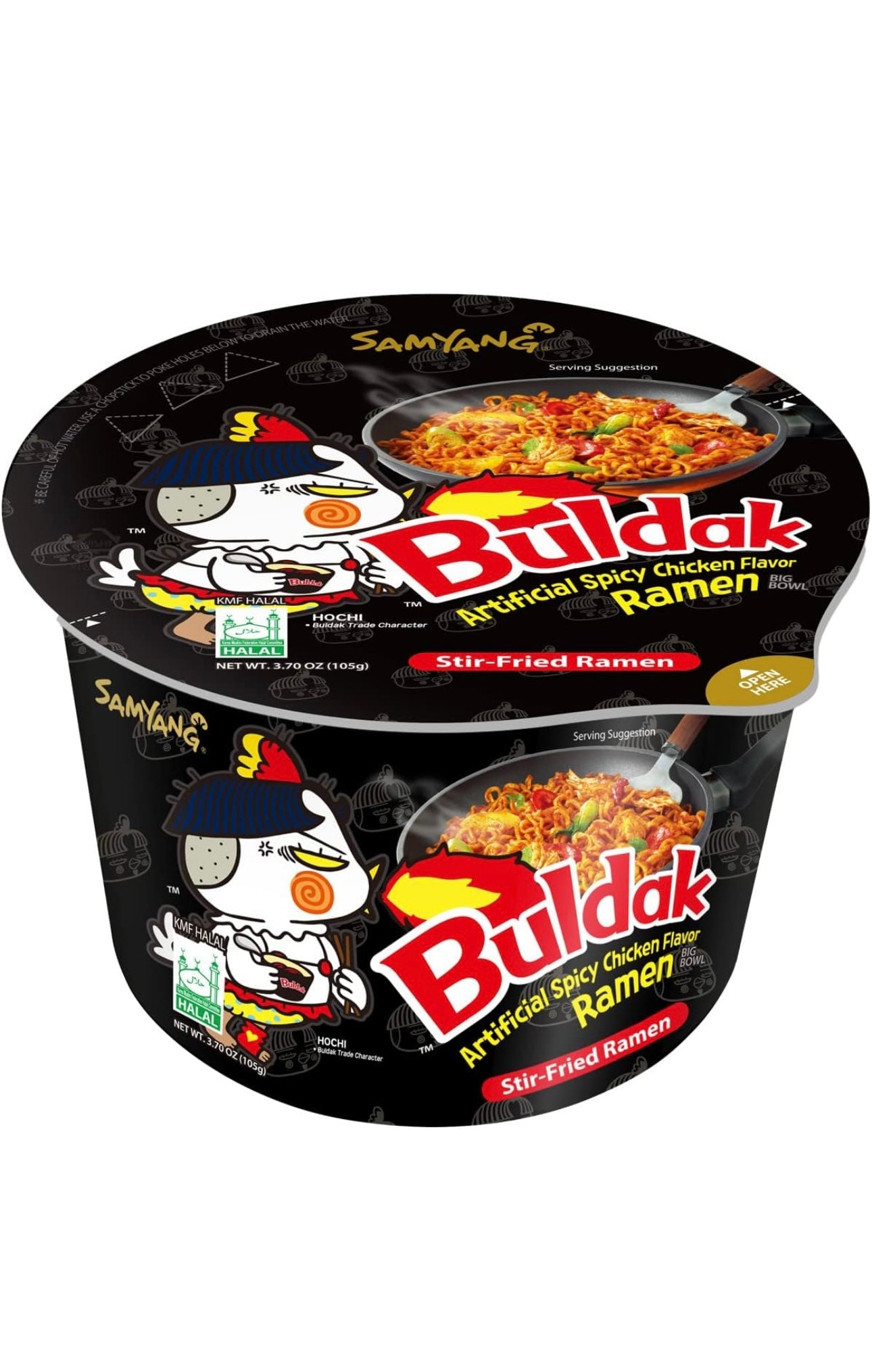 Samyang Buldak Spicy Hot Chicken Stir Fried Big Bowl Ramen