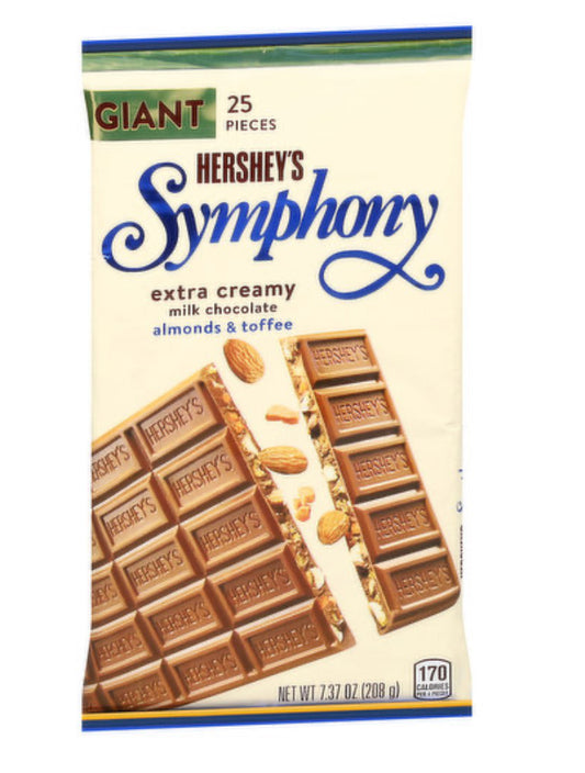 Hershey’s Symphony Extra Creamy Milk Chocolate Almonds&Toffee Giant Bar