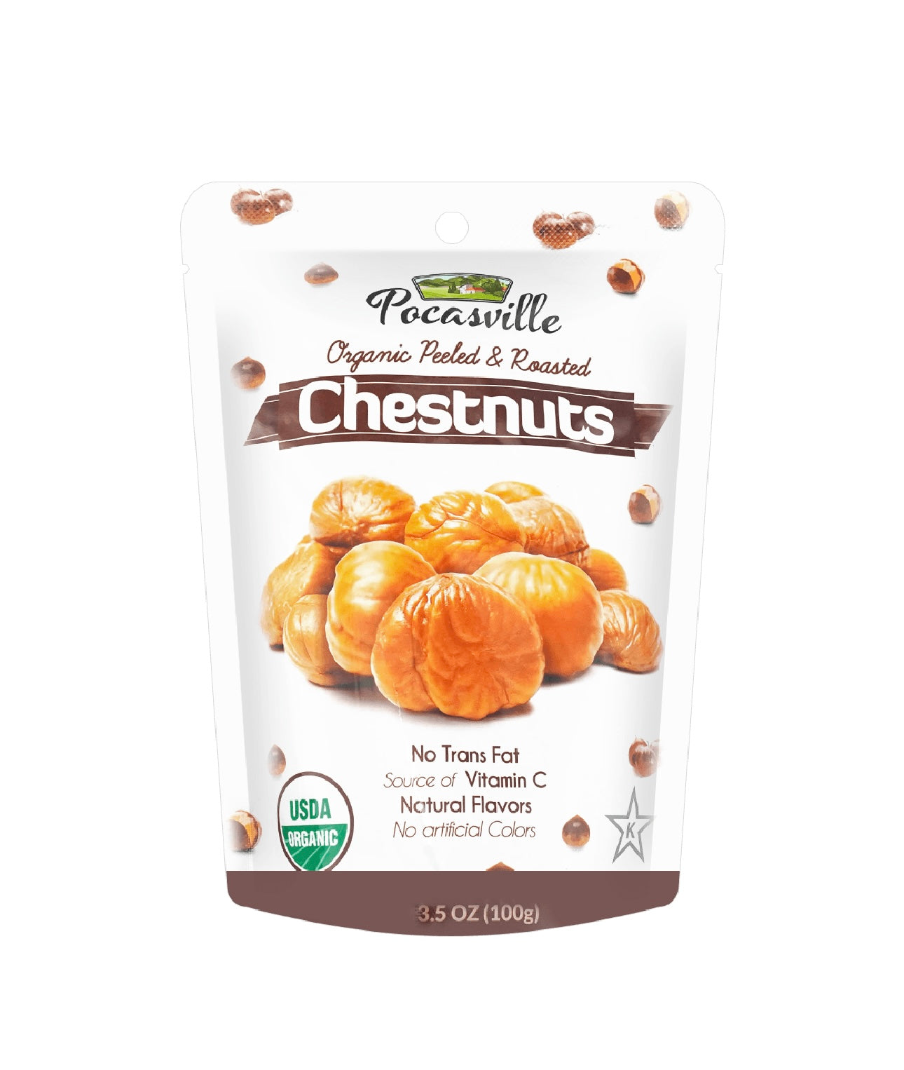 Organic Roasted Peeled Chestnuts