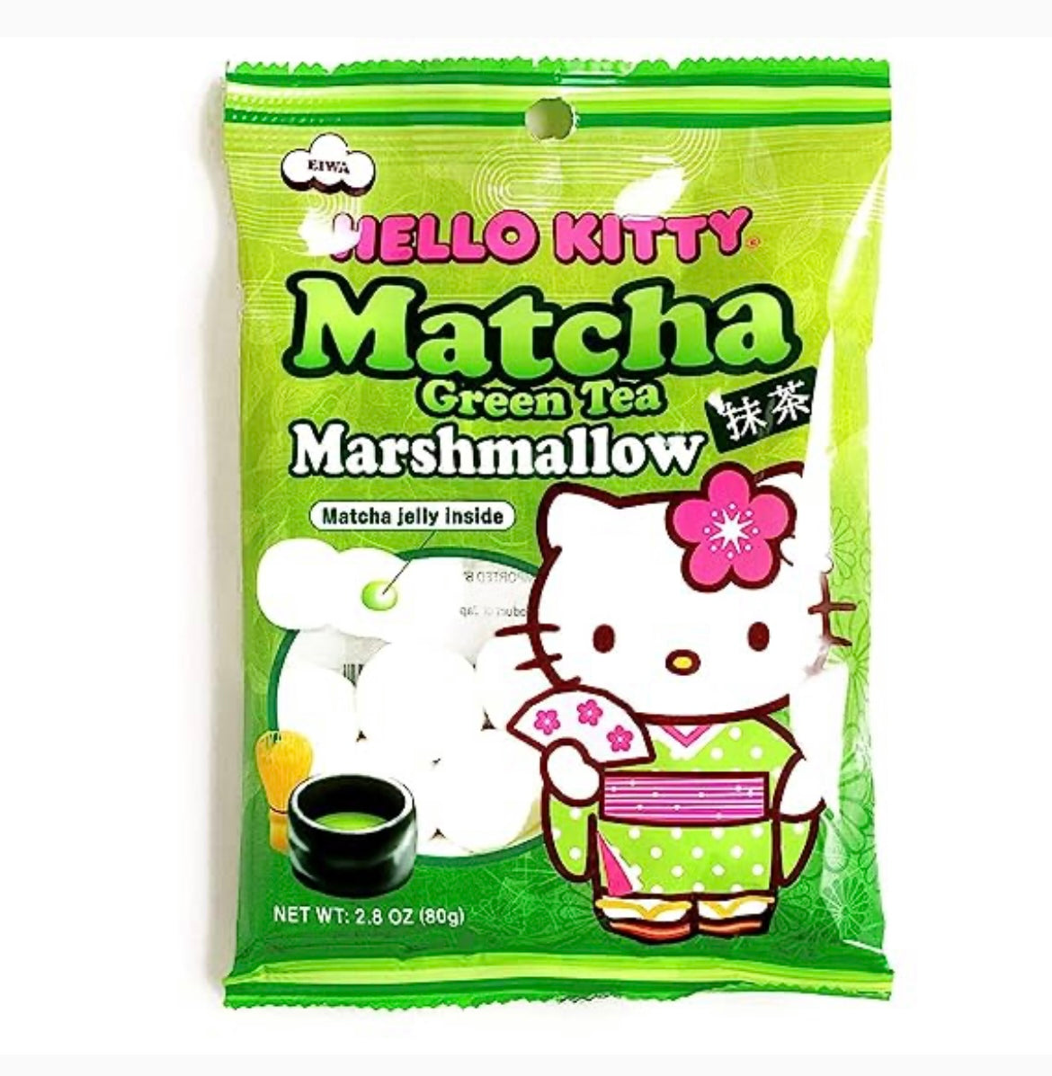 Eiwa Hello Kitty Matcha Green Tea Marshmallow