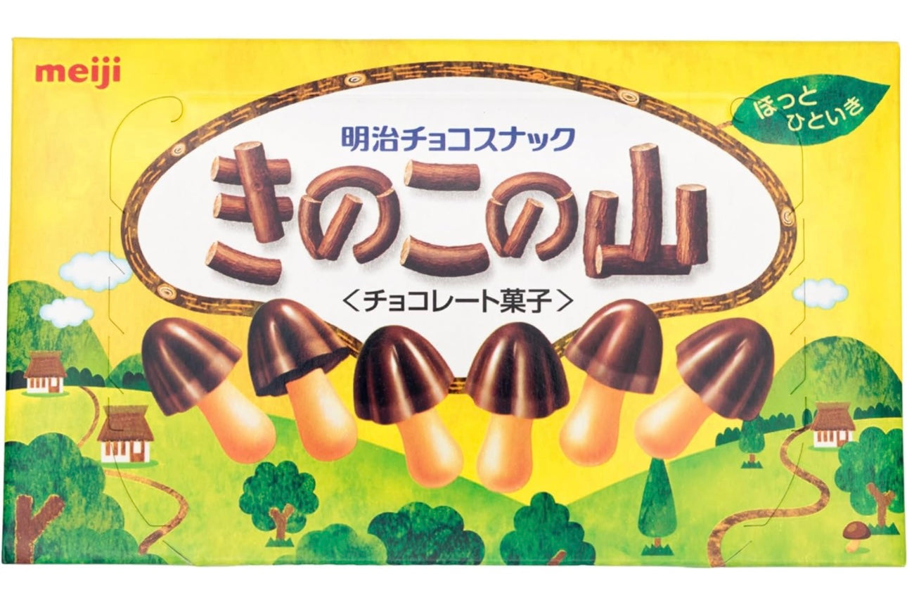 Meiji Kinoko No Yama Chocolate - Japanese Chocolate Biscuit Snack Chocoroom Mushroom Asian Chocolate Candy