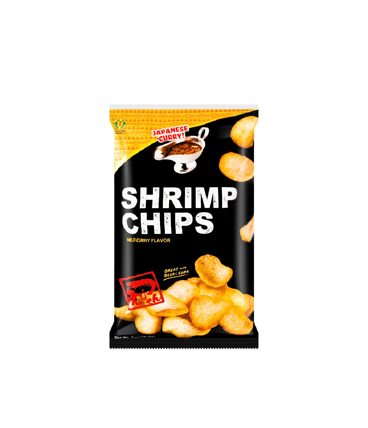 Kinjirushi Shrimp Chips Curry Flavor - Japan