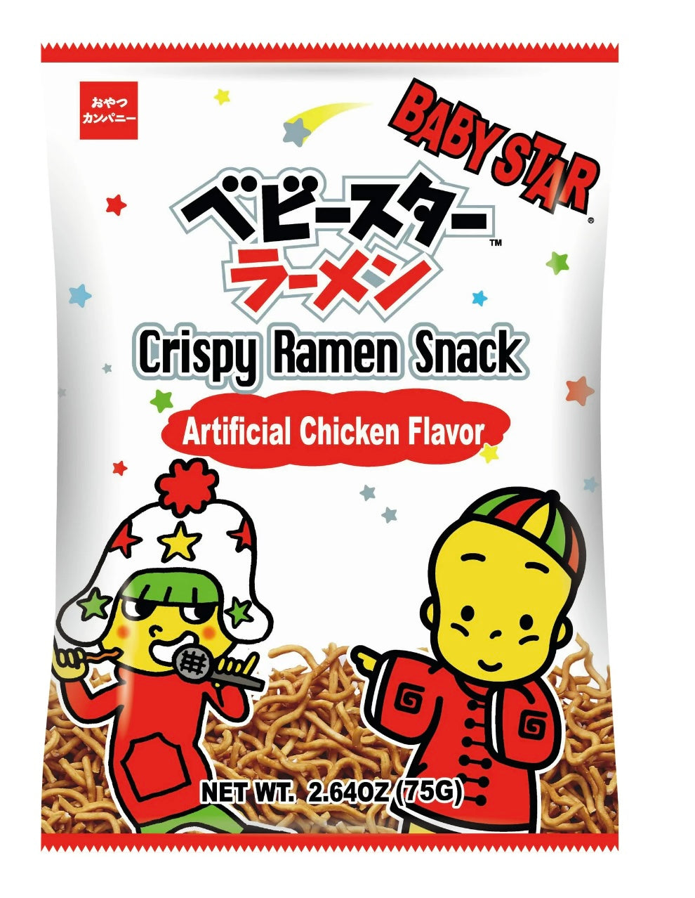 Babystar Crispy Japanese Style Ramen Snack Imitation Chicken Flavor