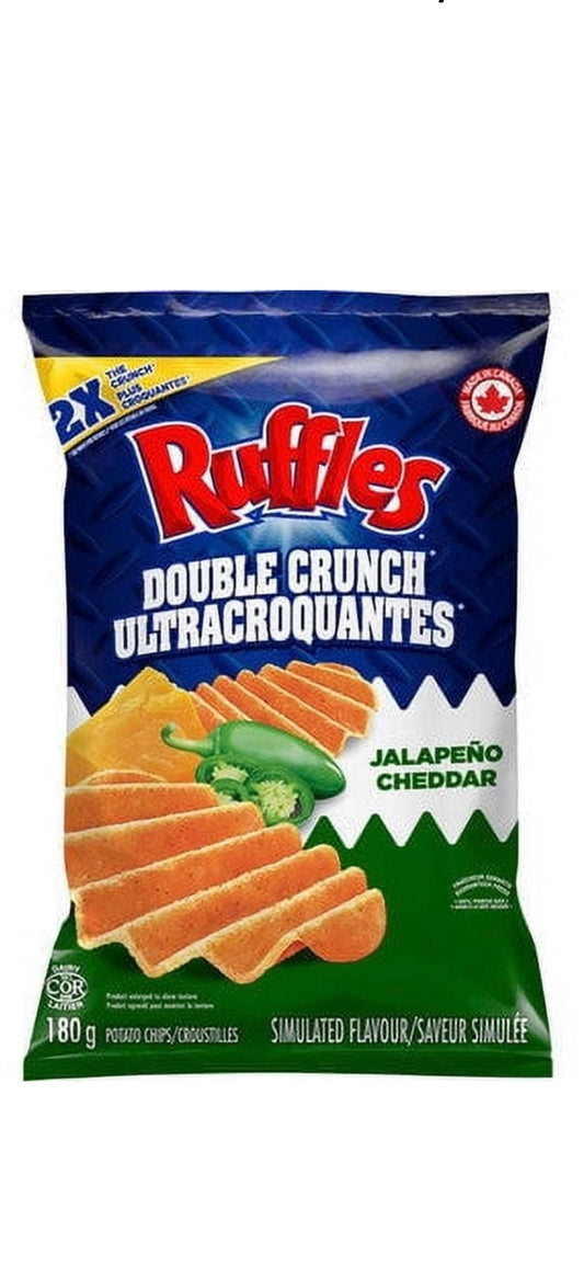 Ruffles Double Crunch Jalapeno Cheddar Potato Chips