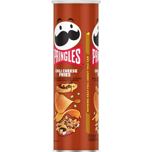 Pringles Chili Cheese Fries Potato Crisps Chips, Lunch Snacks, 5.5 oz