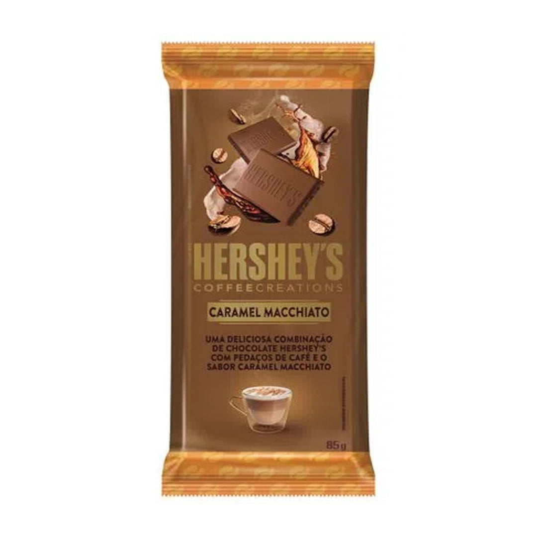 Chocolate Com Pedaços De Café Caramel Macchiato Hersheys Coffee Creations Pacote 85g - Brazil