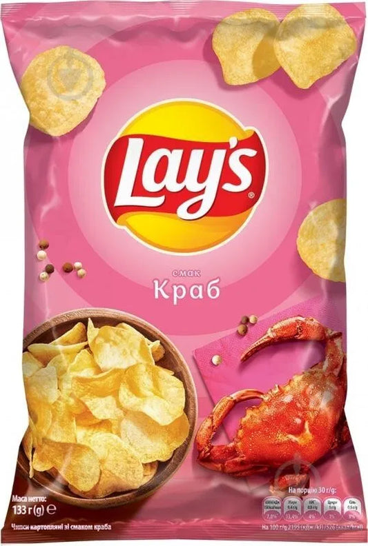 Lay's Potato Chips with Crab flavor