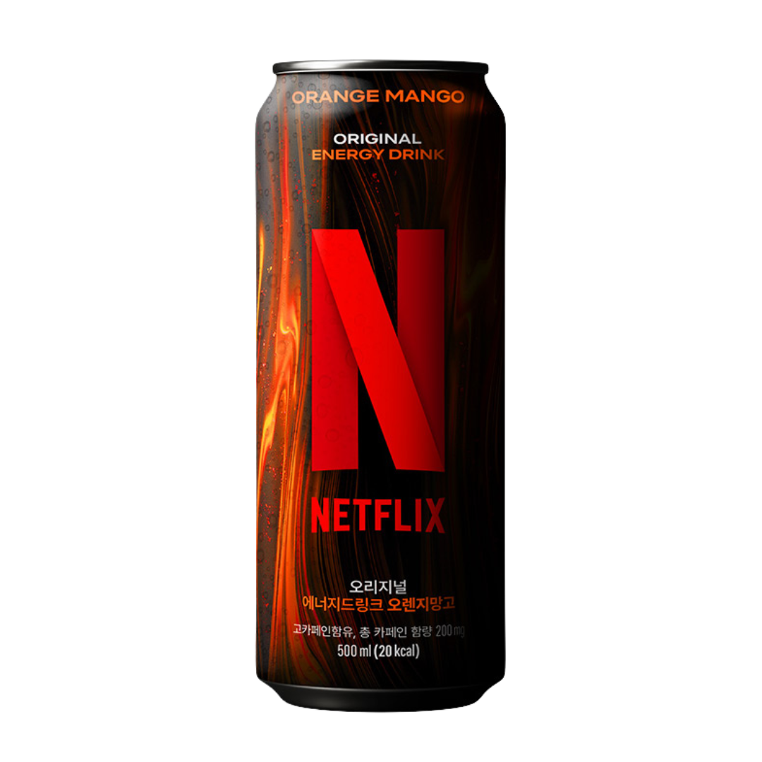 Netflix Orange Mango Energy Drink (Korea)