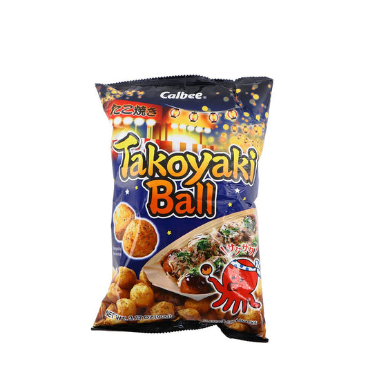 Calbee Takoyaki Ball, octopus balls Flavor Corn Snacks - Japan