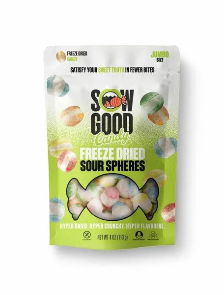 Sow Good Freeze-dried candy- Sour Spheres