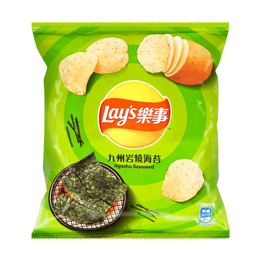 Lay's Kyushu Seaweed Crisps Potato Chip, Crunchy Snack