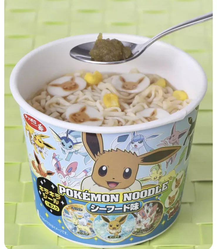 Pokémon Eevee Seafood Flavor Noodles From Japan