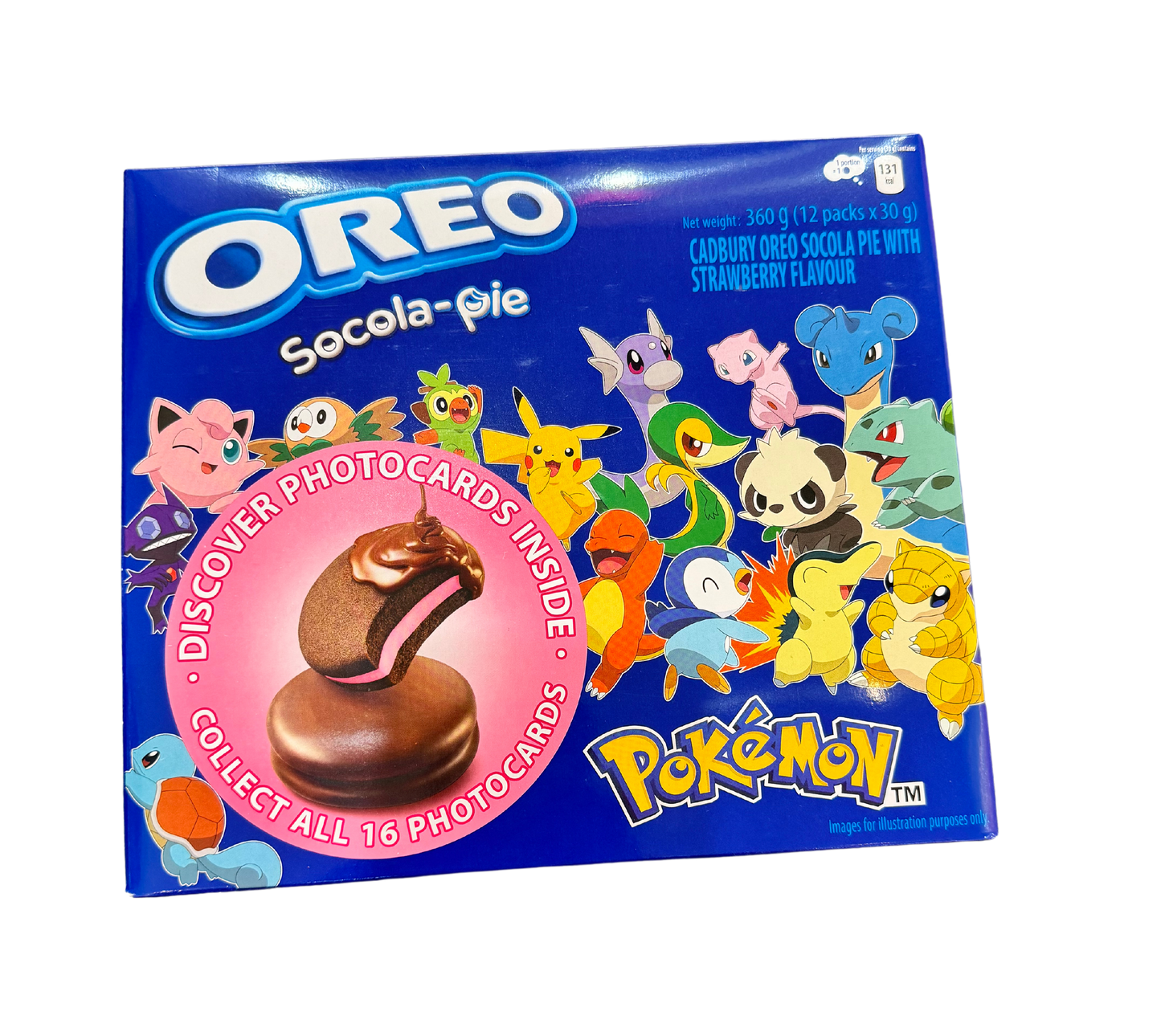 Oreo Socola pie Pokemon Strawberry 360g - Vietnam