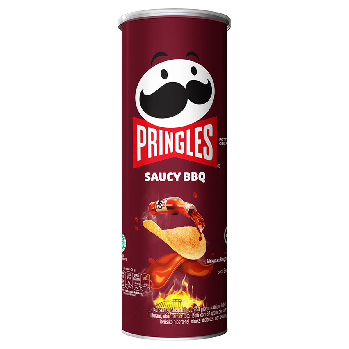 Pringles Saucy BBQ Potato Crisps