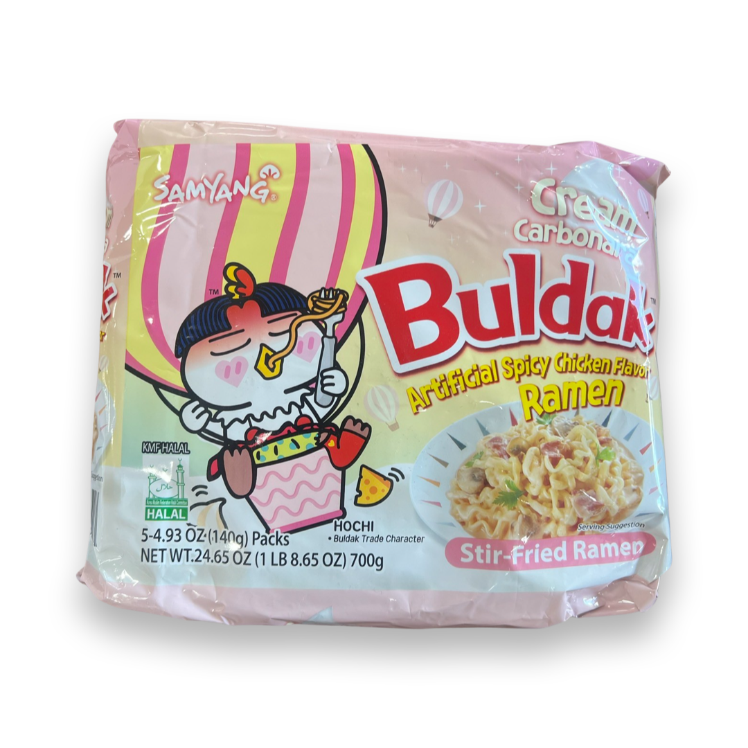 Buldak Cream Carbonara Ramen Noodles - Korea