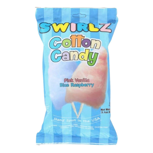 Swirlz Pink Vanilla/Blue Raspberry Cotton Candy 88g