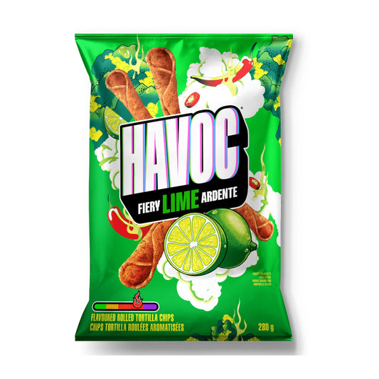 Frito Lay's Havoc Fiery Lime corn rolls - Canada