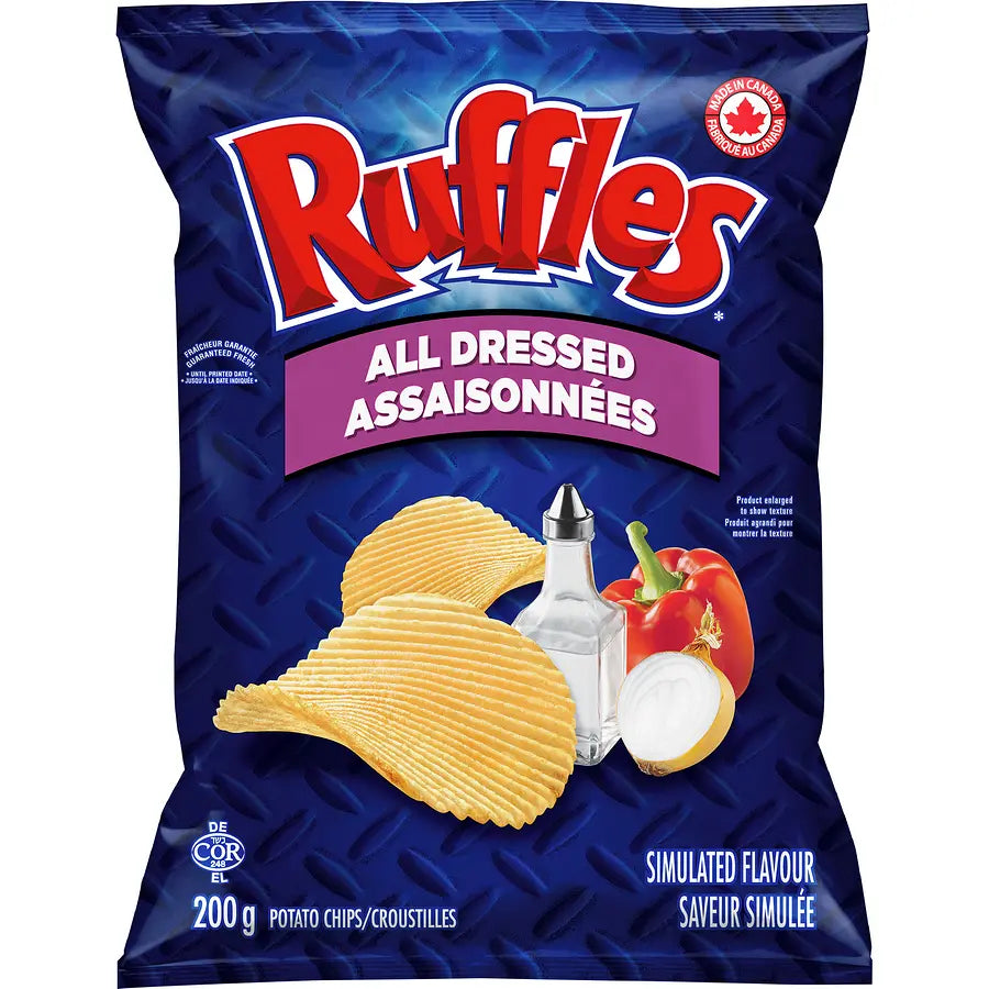 RUFFLES All Dressed Potato Chips - Canada