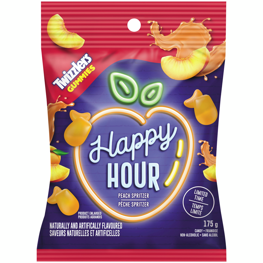 Twizzlers Happy Hour Peach Spritzer Gummies