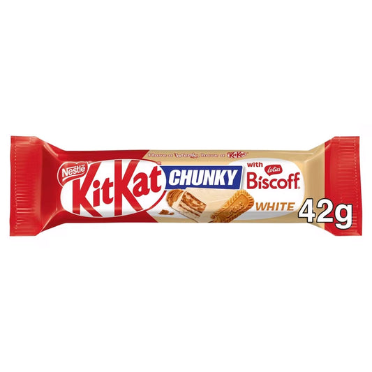 Kitkat Chunky Biscoff White 42g - United Kingdom