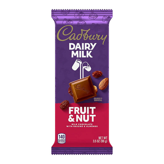 Cadbury Dairy Milk Fruit&Nut Milk Chocolate 99g - United Kingdom