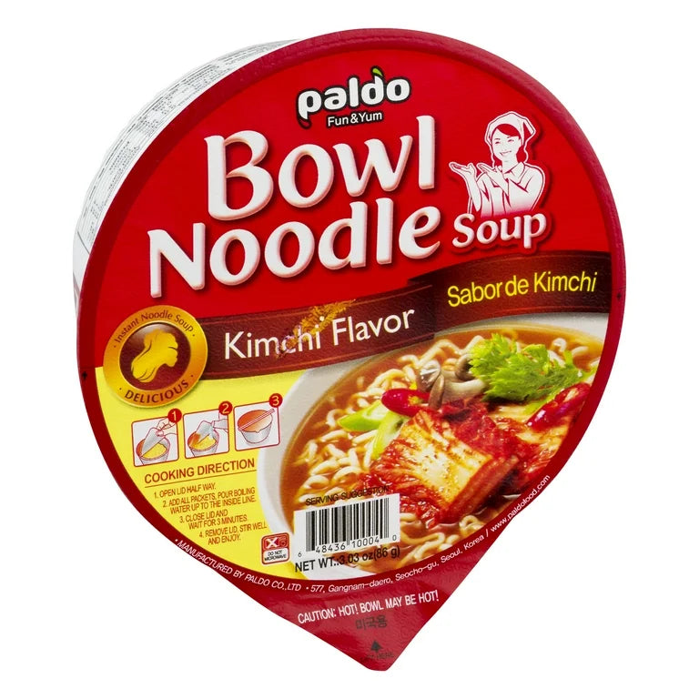 Paldo Bowl Noodle Soup Kimchi Flavor