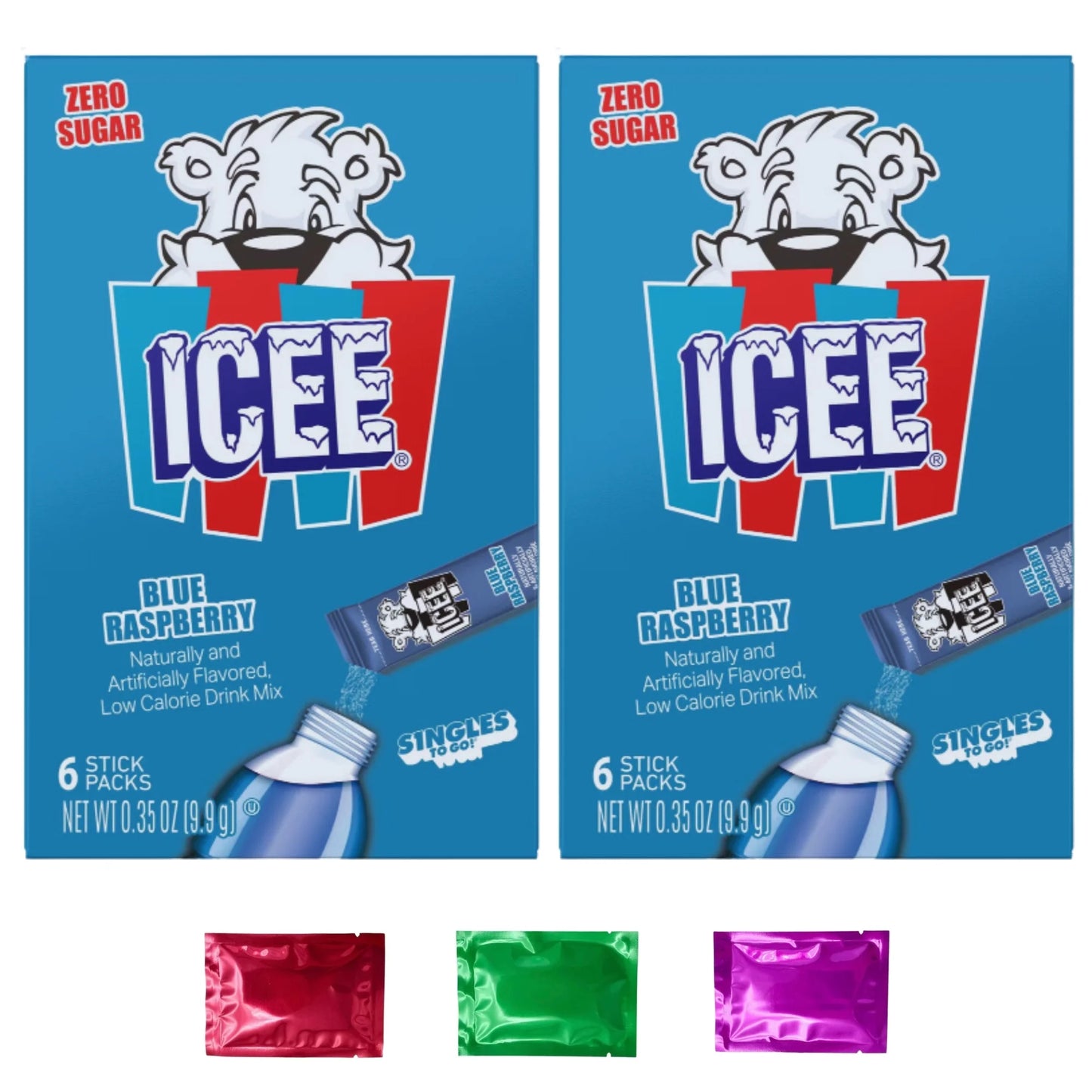 Icee Sour Powder Candy Flavors - Mexico