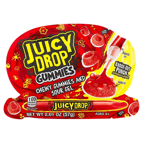 Juicy Drop Gummies Chewy Gummies with Sour Gel