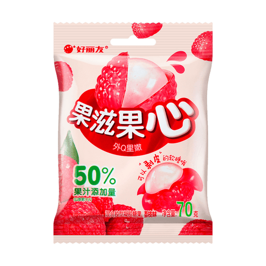 Orion Peach Flavored Gummy Fruit Candy - China