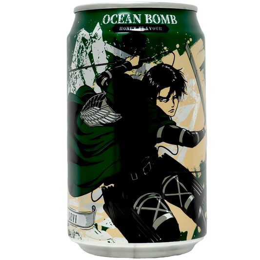 Ocean Bomb Attack on Titan Levi Honey Flavored Sparkling Water - Taiwan