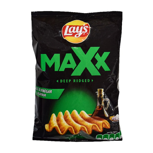 Lays MAXX Potato Crisps Chips with Salt & Vinegar Flavour