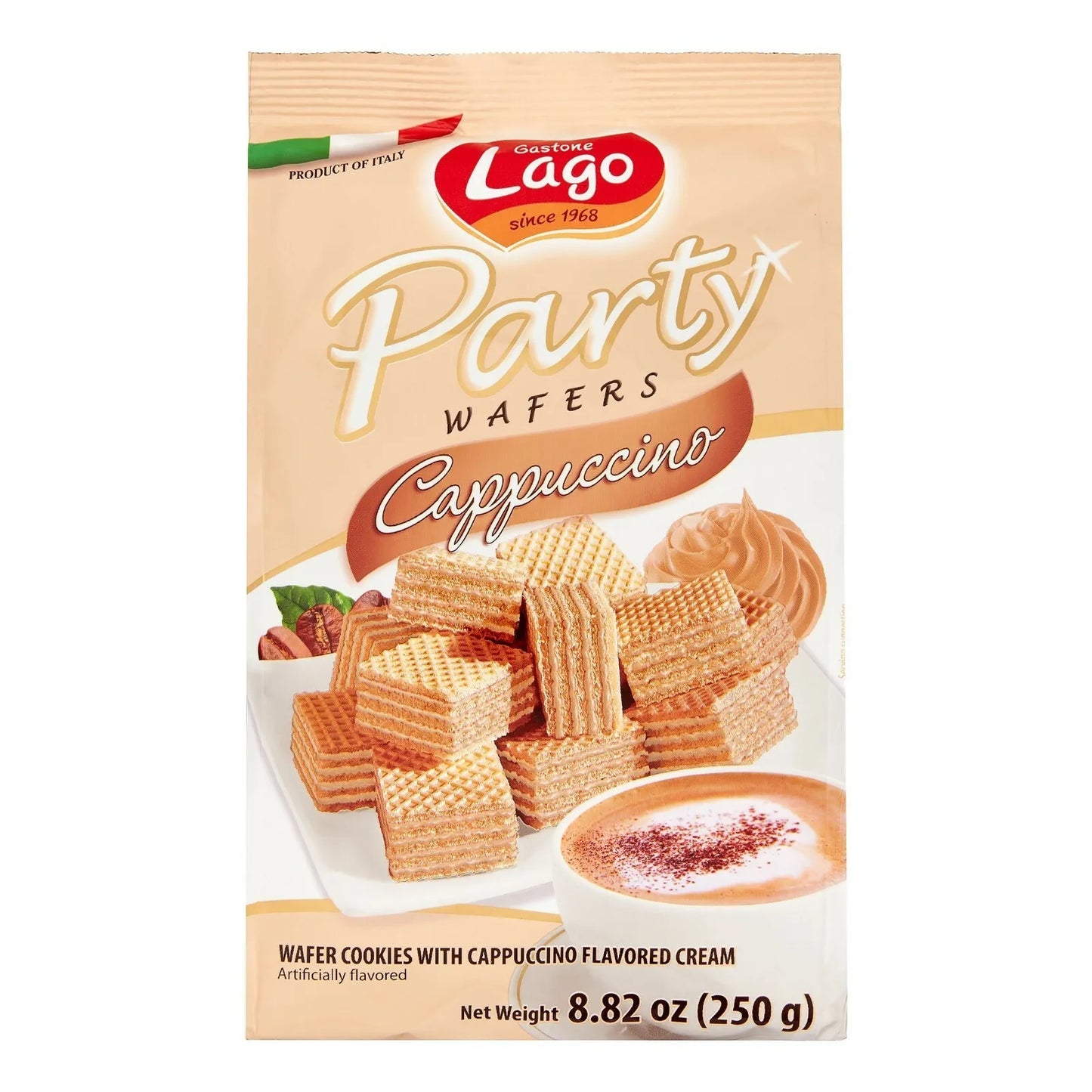 Gastone Lago Party Wafers with Cappuccino Cream Filling