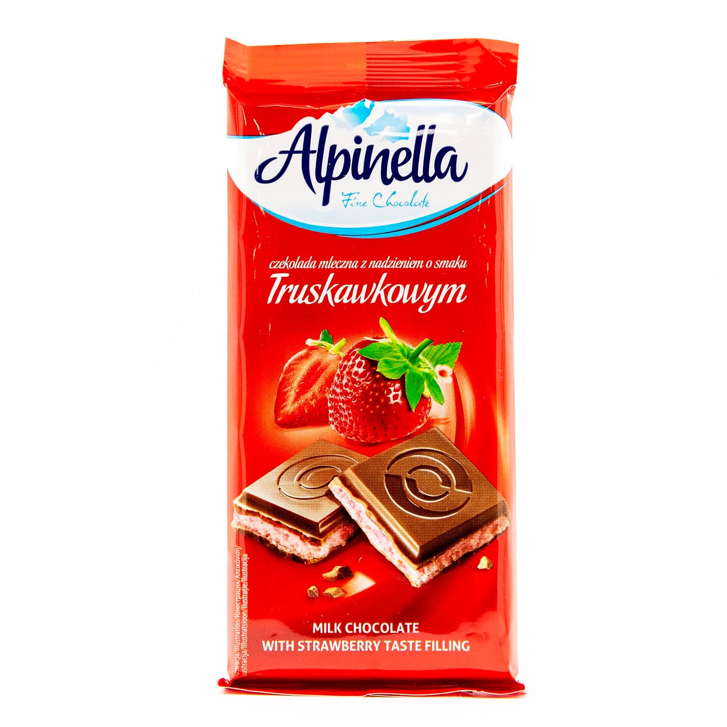 ALPINELLA  MILK CHOCOLATE STRAWBERRY (Poland)