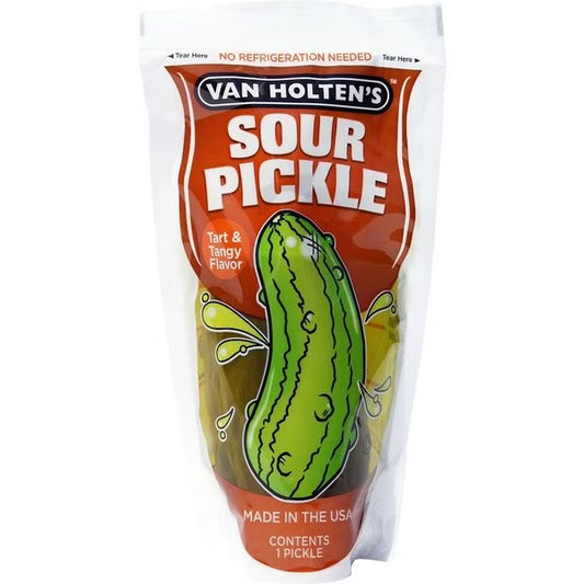 Van Holten's Large Sour Pickle Individually Packed In A Pouch