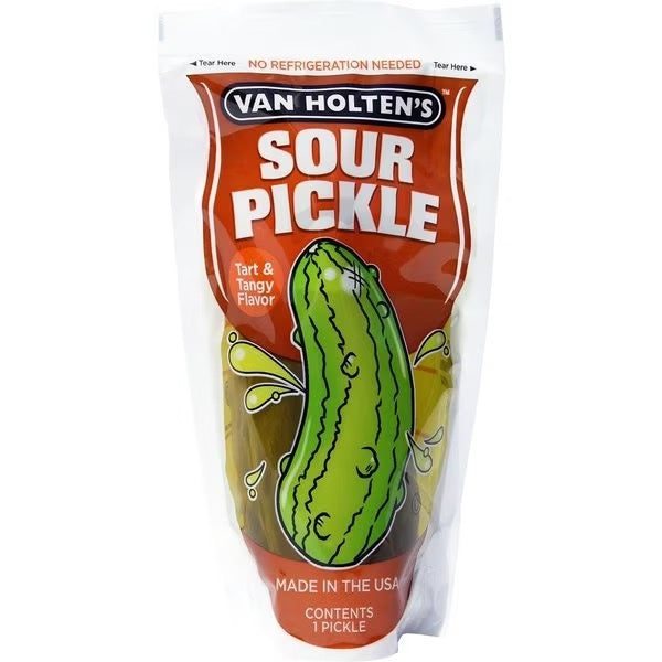 Van Holten's Large Sour Pickle Individually Packed In A Pouch