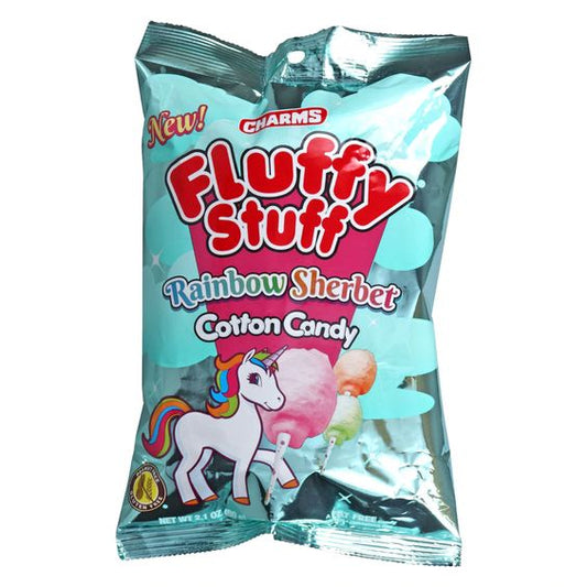 Charms Fluffy Stuff Rainbow Sherbet Cotton Candy