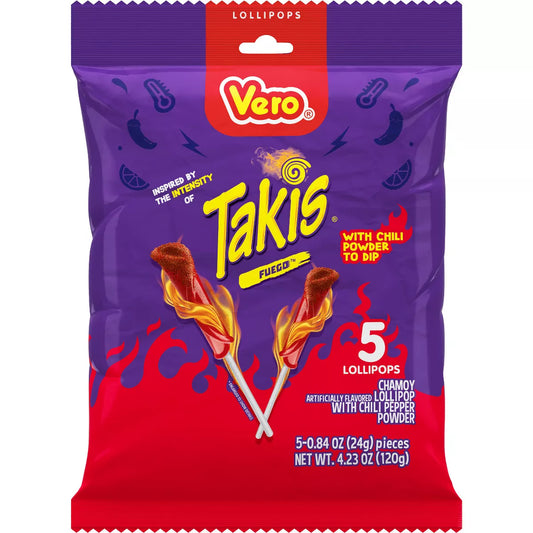 Takis Fuego Lollipops