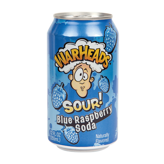 Warheads Sour Blue Raspberry Soda