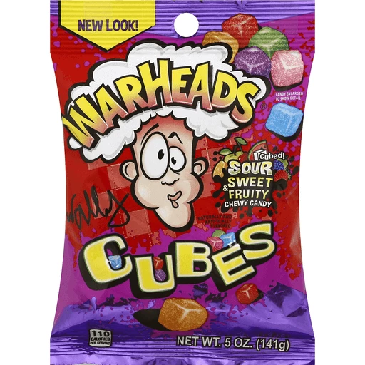 Warheads Cubes Sour Sweet And Fruity Chewy Candy